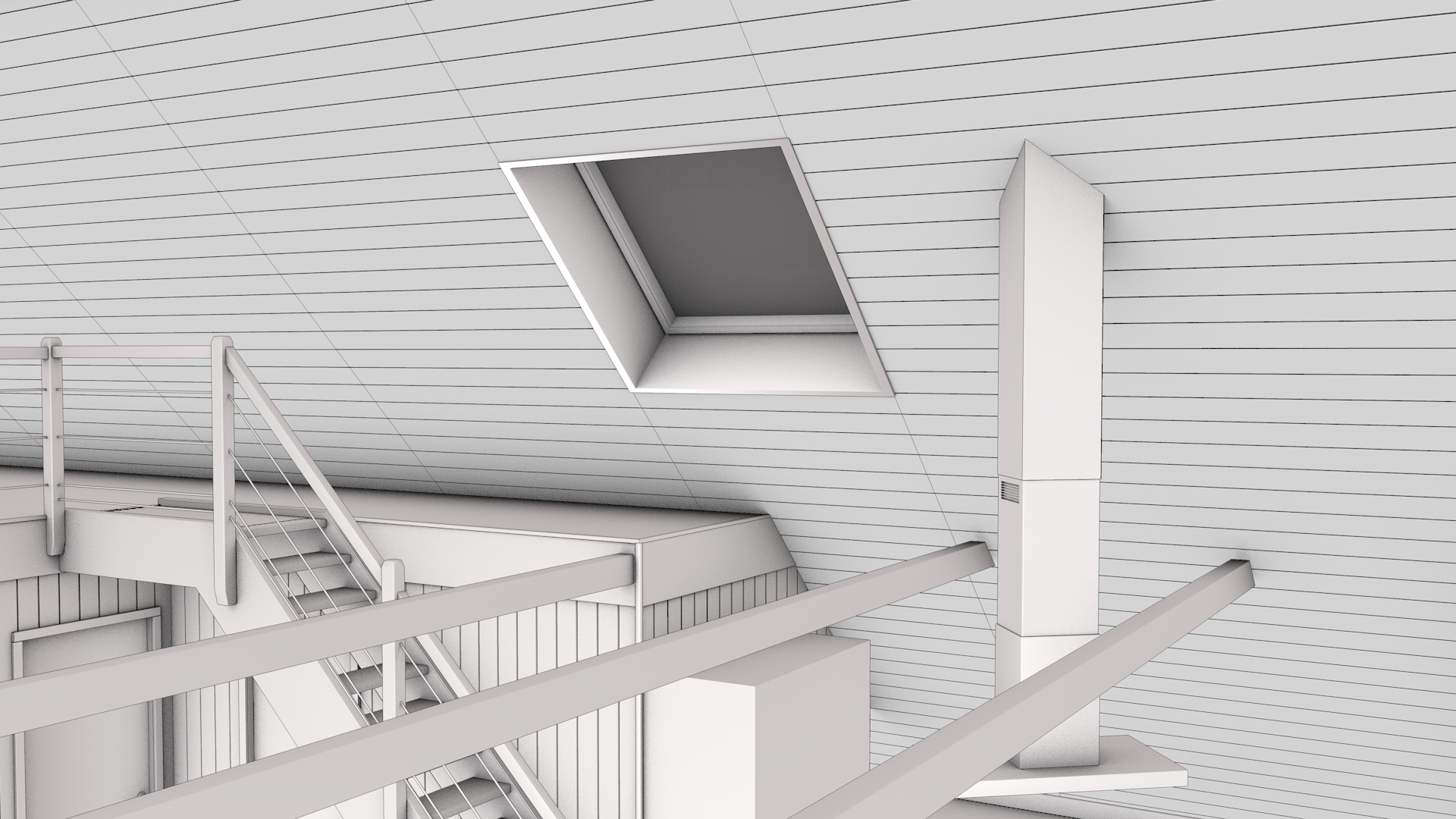 Entwurf Dach/Galerie Erweiterung